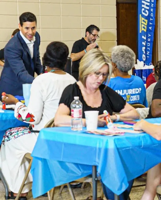 Chris Corzo at Corzo Cares Bingo Night in Ascension Parish