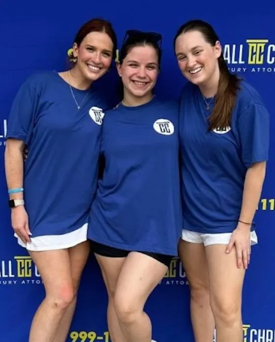 Three Corzo Cares volunteers at an event in Gonzales