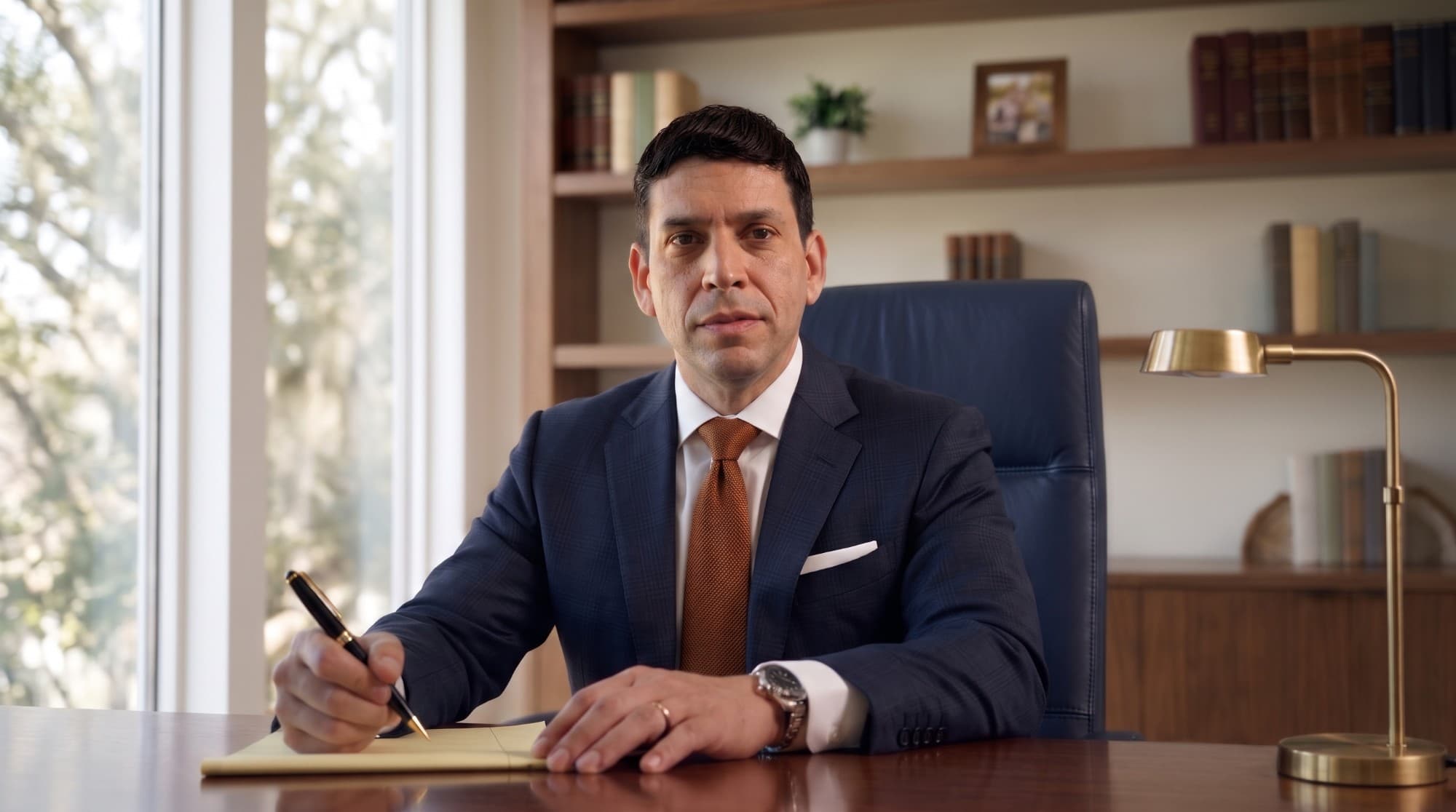 Chris Corzo at his desk